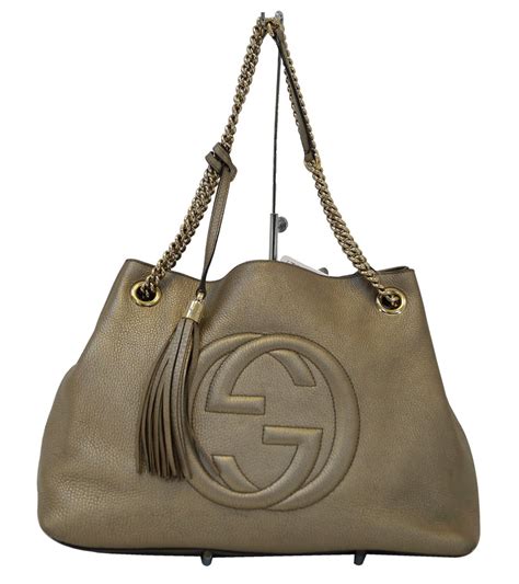 gold gucci tote bag|gucci tote bag dimension.